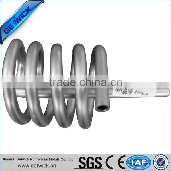 Titanium coil tube for heat exchanger