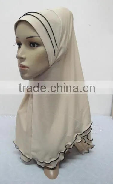 H262 latest muslim hijab with curling