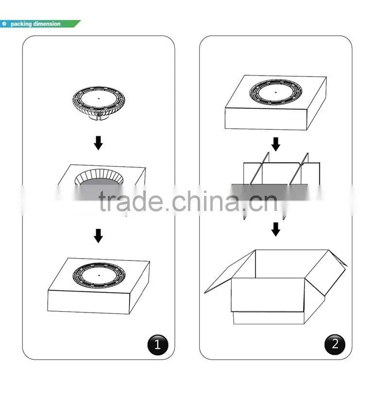 CE and ROHS Certification CE Rohs 140lm w cool white Nichia Osram chip 150w 120w led high bay light