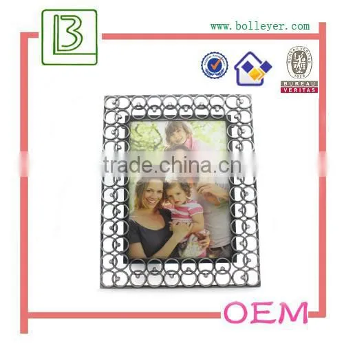 Home Decor Silver Toned Metal Picture Frame