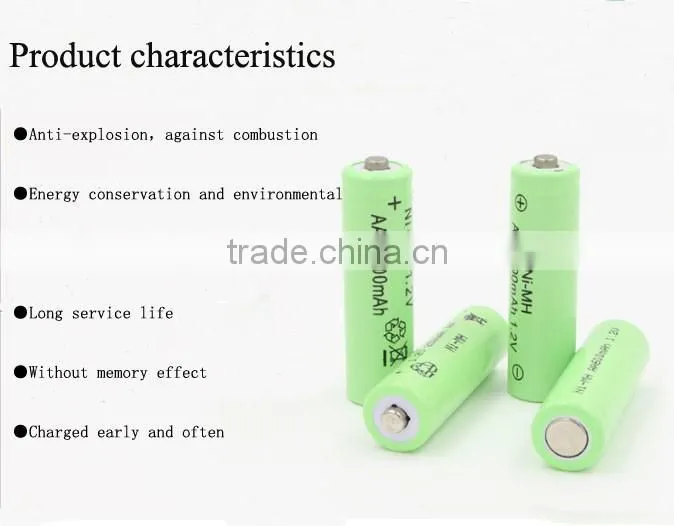 high quality Ni-MH AA1500mAh rechargeable battery for