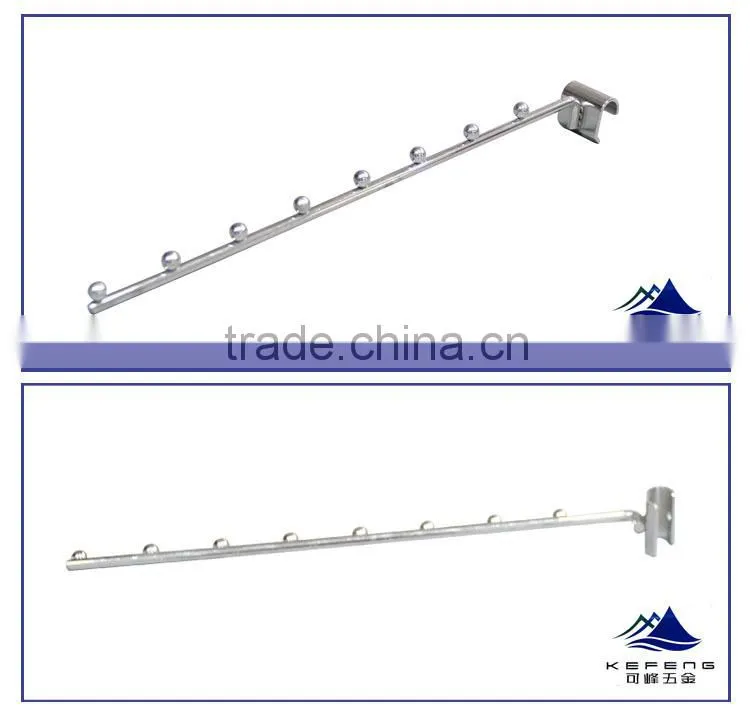 metal display hook hanging on tube/clothing display hook cliping on tube KF-H014