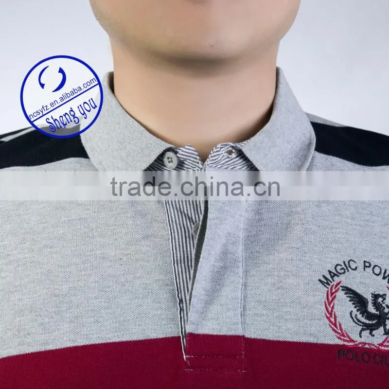 High quality wholesale custom 100% cotton pique mens polo shirt