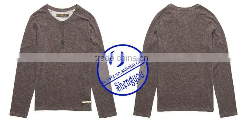 custom raglan long sleeve mens t-shirt wholesale