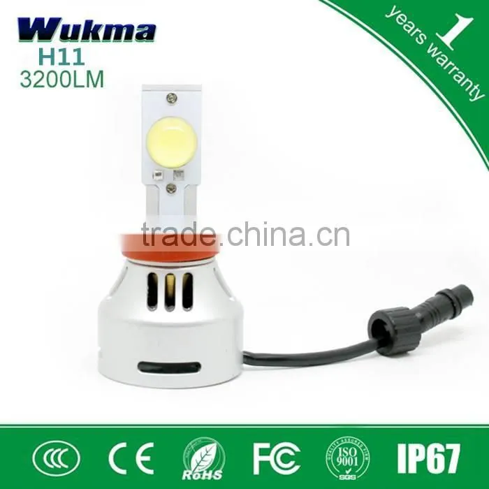 LED Headlight Kit - H11 LED Headlight Bulbs Conversion Kit with Built In Fan