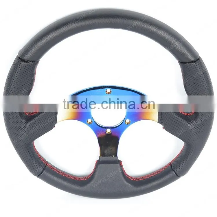 13 inch genuine leather neochrome for racing car