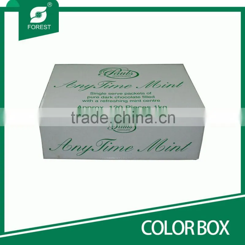 FOOD GRADE DIE CUT COLOR PAPER BOXES CHOCOLATES PACKAGING CARTONS WITH CUSTOM PRINTED