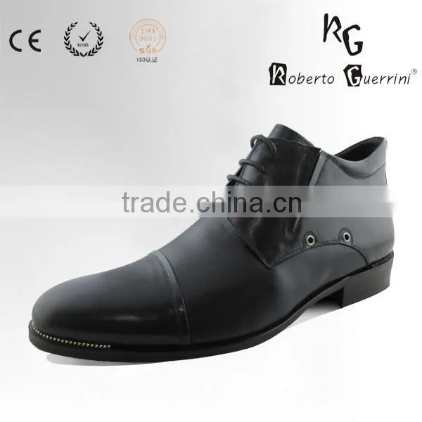 Genuine Leather Lace-up Man Shoes Upper