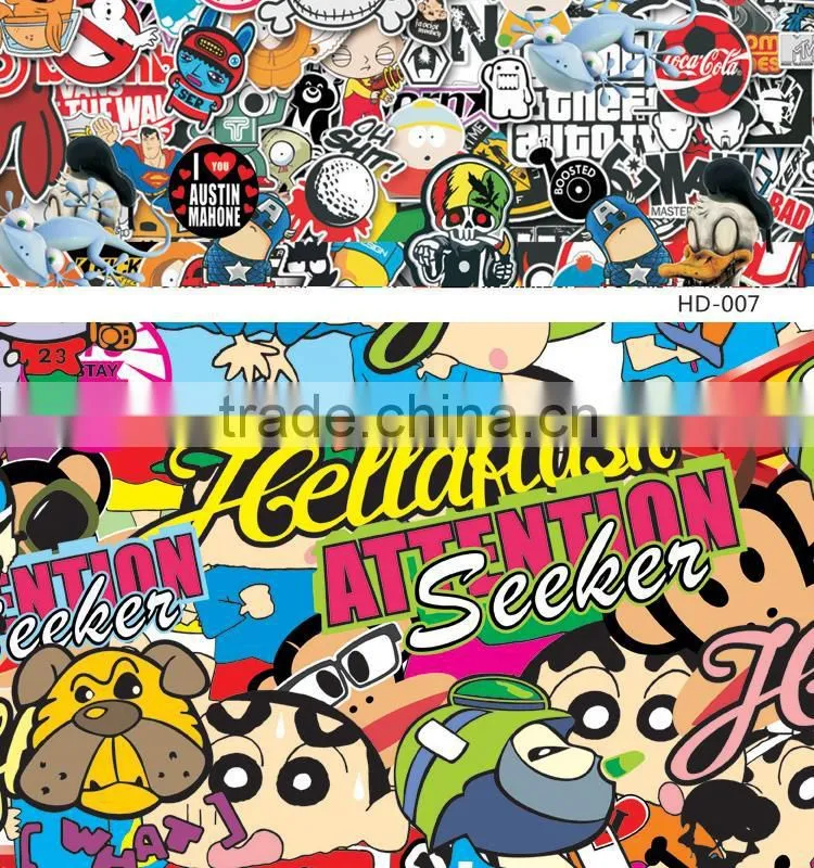 HD-008 Hot Sale Car Stickers Own Design Vinyl Bomb Sticker