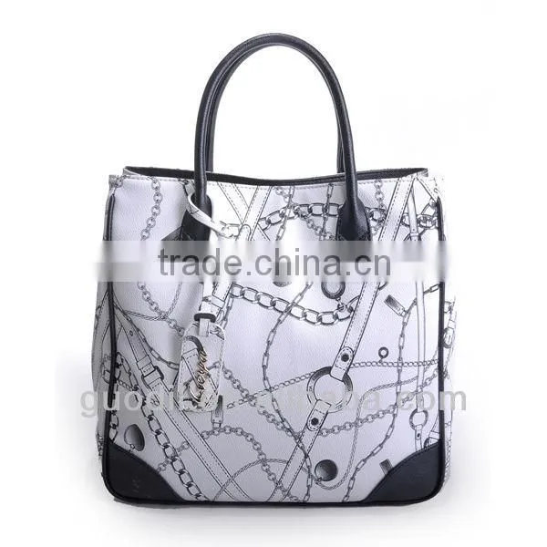 Amazing!2014 new style pu unique handbag for low price women pu handbag
