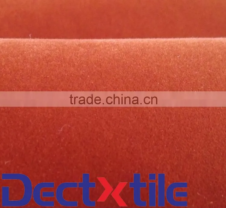 100%Polyester Plain Flocking Knitted Upholstery Fabric Car Sets