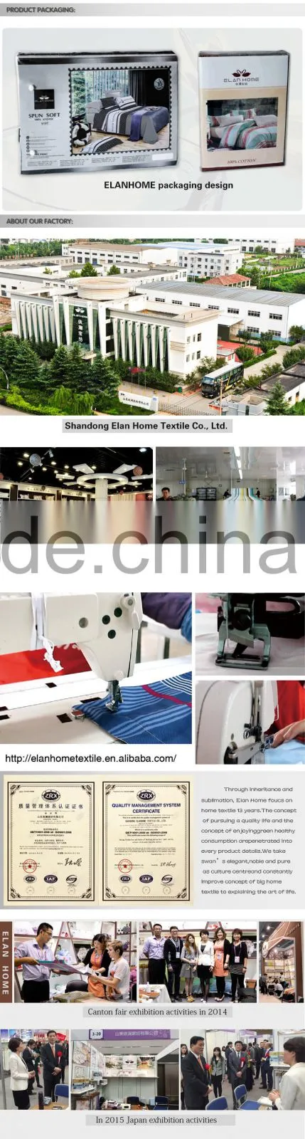 100% Cotton Checked Bedding Set