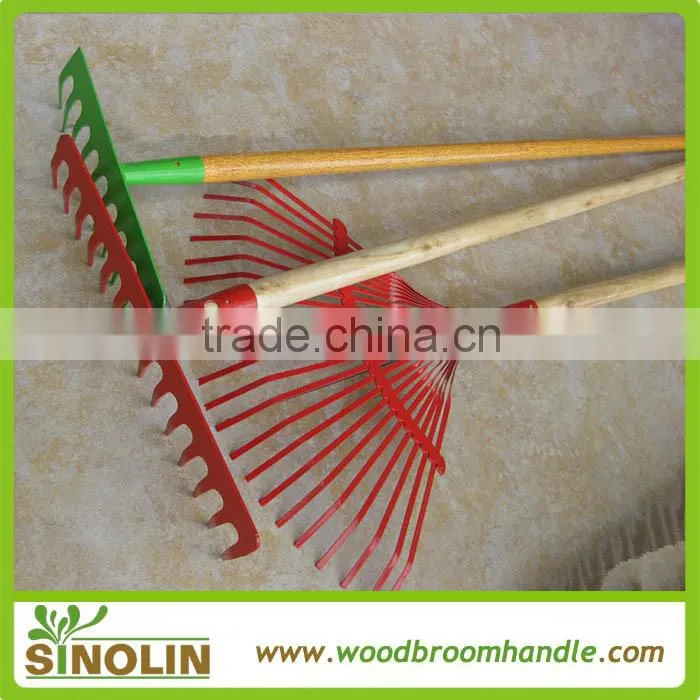 wood garden tools handle for rake, fork and hoe