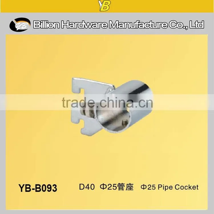 metal chrome waterfall slotted panel slotted display pipe bracket pipe hanger support tube display hanger