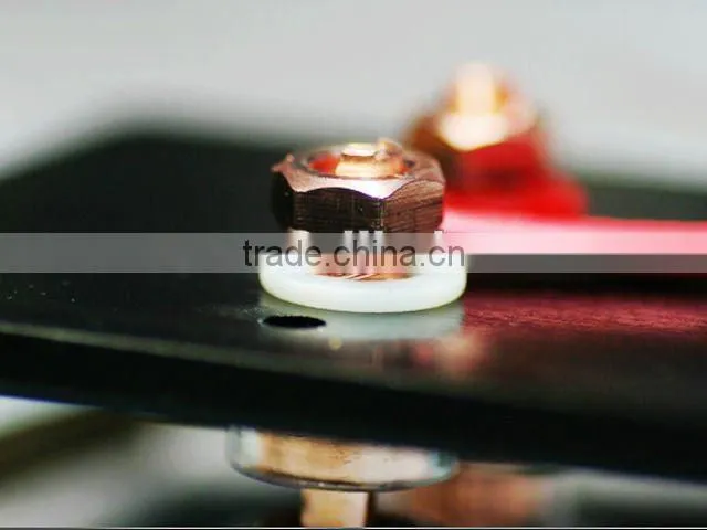 99.998 red copper 2 way Speaker Connector Wall Plate