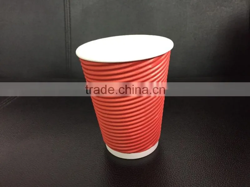 ripple wall insulated disposable paper cup