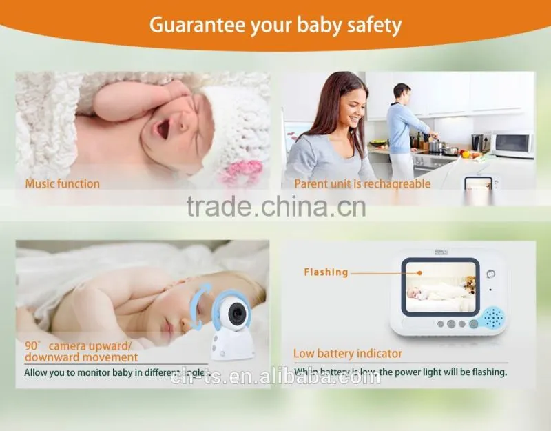 Digital 3.5" Color LCD Video Baby Monitor