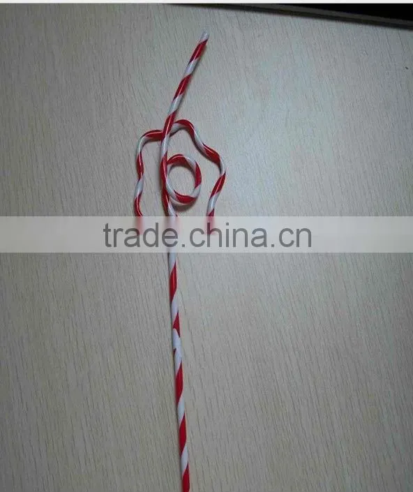 hard plastic drinking straw /double color drinking straw/plastic straw