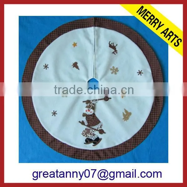 futian market yiwu china cheap green christmas sequin tree skirt