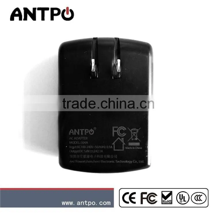 Universal AC power adapter 5V dual USB wall charger