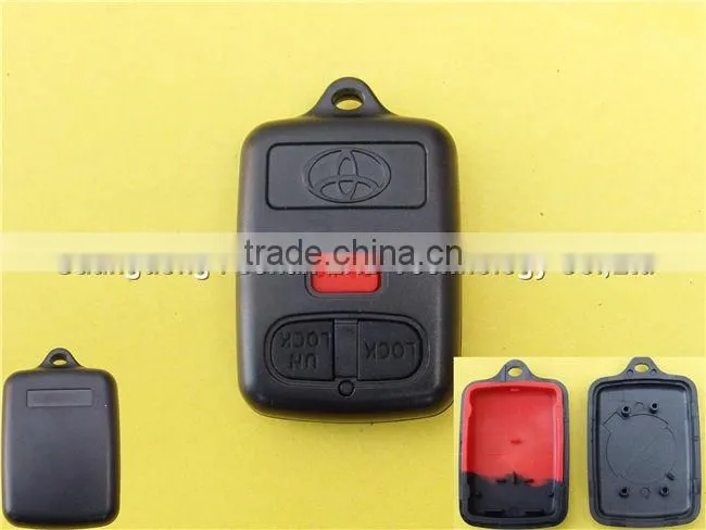 Keyless entry 2+1 panic buttous remote key case fob for Toyota old model car key