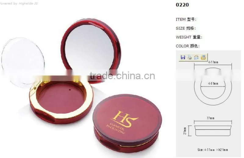 oem compact face powder case
