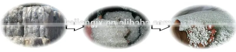 high effect plastic film pelletizing plant for sale