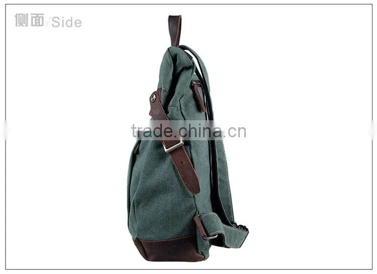 2014 Vintage Canvas Travel Backpack Weekender Bag,College Backpack,camping hiking sport backpack