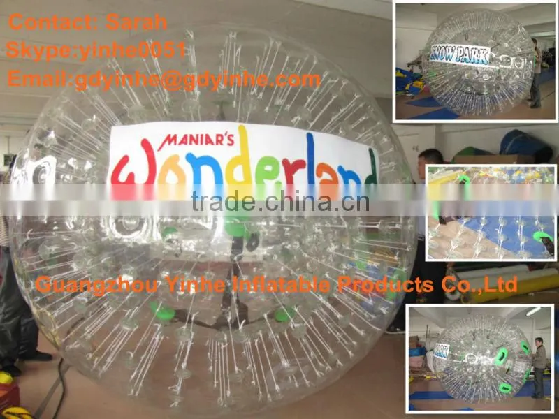 colorful inflatable grass zorb ball,Zorb ball