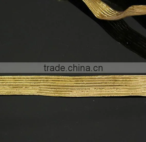 gold elastic braid bands