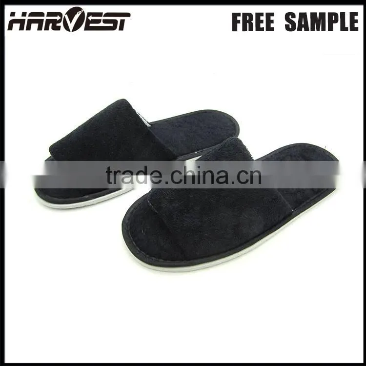 High quality cheap open toe indoor slippers for women , white open toe indoor hotel men slippers for men