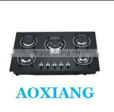 Built-in Tempered Glass Kitchen 5 Burner Gas Cooking Range / Gas Hob/ Gas Cooker X925FY