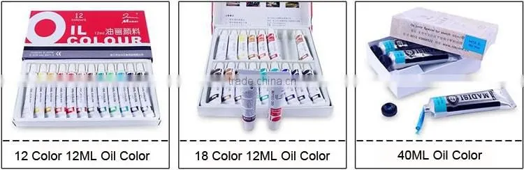 Professional 12 18 24 colors 50ML oil paint for artist painting