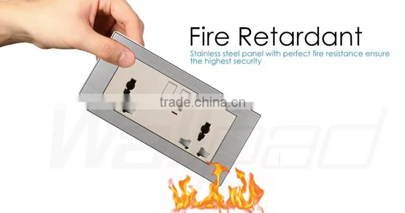 2015 China Hot Sale Wholesaler Wallpad Luxury Wall Light Switch Panel Network Computer COM Socket