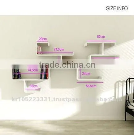 modern wall shelf, design displays, hanging wall shelf