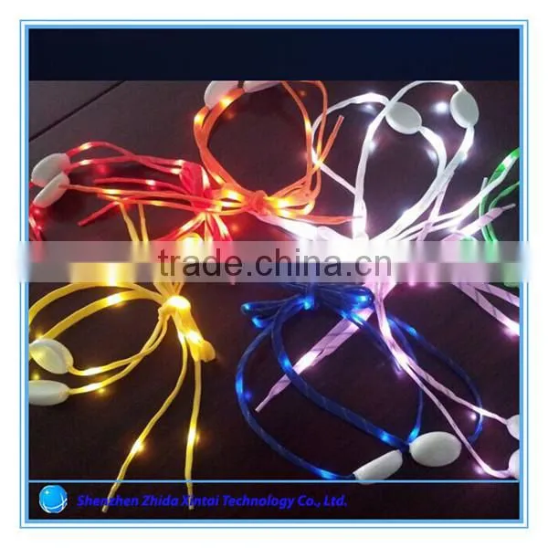 trending hot fashion flashing led shoes lace