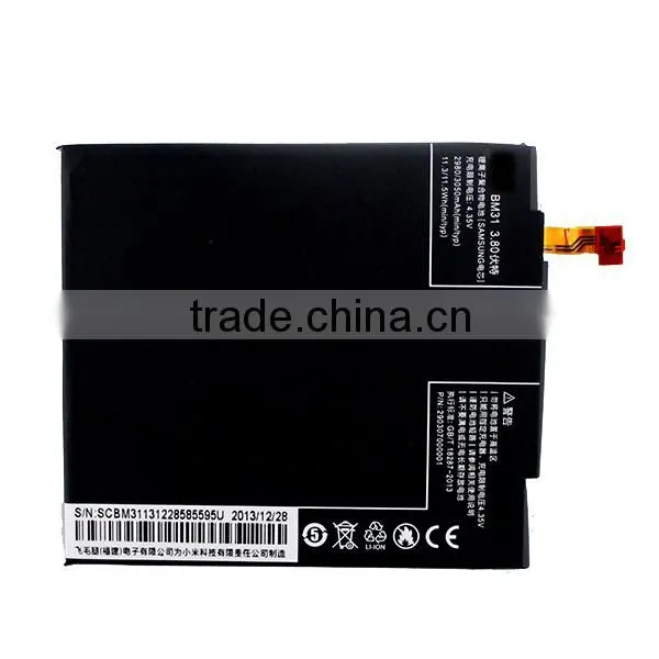 100% Original New Battery For Xiaomi mi3 3050mah BM31,Accessories for xiaomi mi3