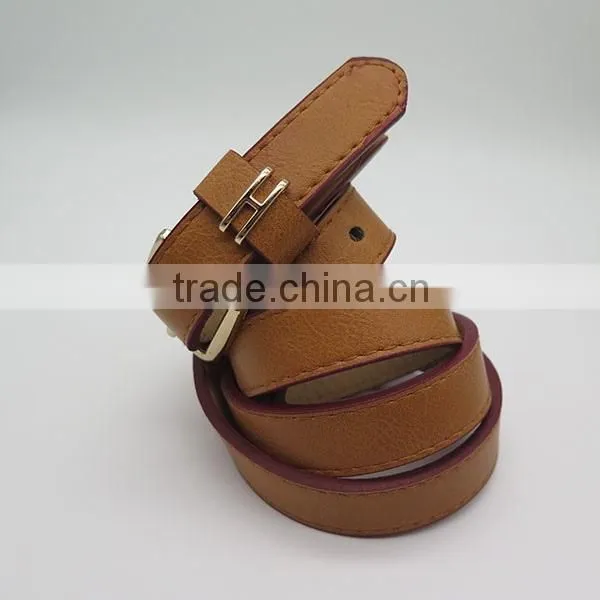 Fashionable Colorful Skinny Belts for Women in Wholesale