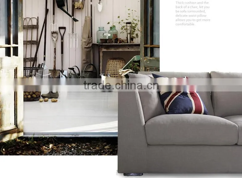 Puket Fashion Fabric Solid wood legs Feather Sofa