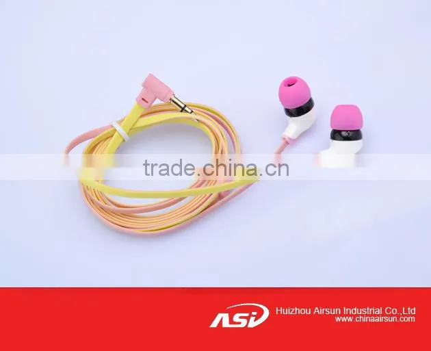 Best Looking Red Flat Wired Stereo Earphone