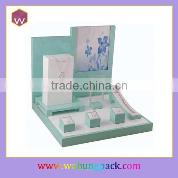 Handmade Jewelry Display Furniture / Custom Wood Jewelry Display For Home Usage Decoration