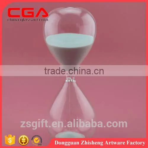 Manufaturer supply glass colorful sand timer wholesale, glass sand timer for home decor