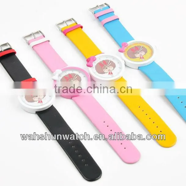 pretty girls wristwatch for gift with eco-friendly material