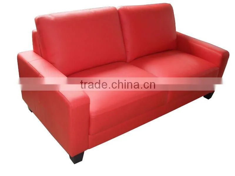 K/D Sofa Two Seat Design Modern Bright Leather Sofa Bed