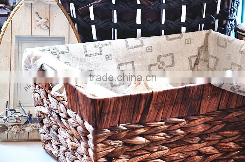 Hot sale papyri woven baskets new design detachable cheap handmade storage basket