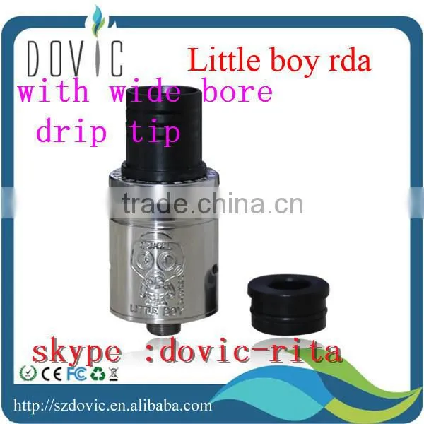 New arrival dark horse rda with 2 drip tips wholesale dark horse rda clone