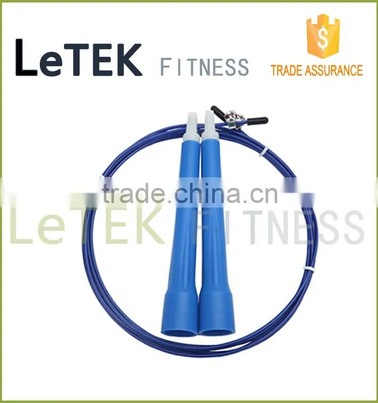 Adjustable Speed Jump Rope - Lightweight Long Ballistic Handles-Adjustable Length Cable and Dual Bearing with Carrying Bag