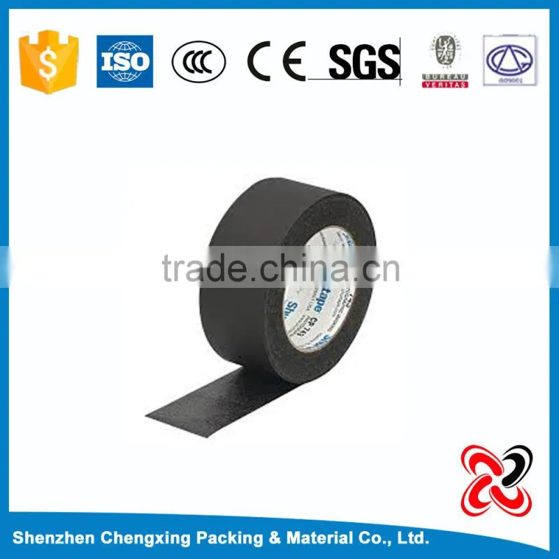 High Quality Crepe/Rubber Decorative Black Masking Tape