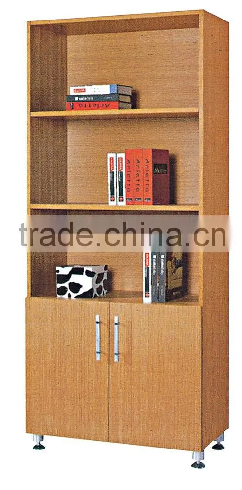 wood filing cabinet with glass door Foshan office furniture PT-L022