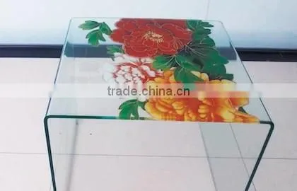 Curtain wall glass, double laminated safety glass with unique design